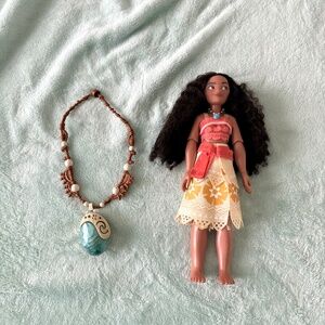Moana doll and necklace